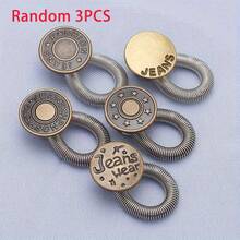 Random 3/5Pcs Spring Waist Expanding Metal Buckles, Invisible Pant Waist Extender Buckle, Seamless Waist Size Adjustment Extension Tool - A - View 7