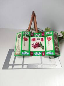 Cetakan Pemotong dan Embossing Scrapbook, Kartu Ucapan Gaya Vintage Buatan Tangan, Kartu Lipat Tiga Buatan Tangan, Sempurna untuk Scrapbooking DIY, Album Foto, dan Kartu - Satu ukuran cocok untuk semua. - View 1