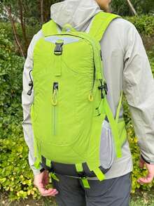 Breathable Outdoor Sports Nylon Women's Backpack, Can Fit 15.6-Inch Laptop; Multifunctional Hiking Bag, Large Capacity Travel Bag; Multi-Pocket Trekking Bag, Suitable For Travel, Vacation, Hiking, Skiing, Shock Absorption, Camping, Outdoor Sports, Holiday Gift, Birthday Gift - Multicolor - View 10