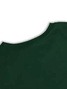 Creativo de Patos, Ropa Casual y de Vacaciones, Manga Corta con Cuello Redondo, Ideal para Primavera y Verano, Lavable a Máquina, Nueva Colección de Ropa para Mujer, Versátil para Salidas y - Verde oscuro - Ver 3