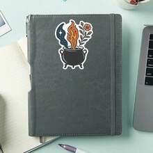 1PC Fantasy Bookish Magic Sisters Sticker, Romantasy Novel Fan Quote Vinyl Decal For Laptop Water Bottle E-Reader, Waterproof Booktok Decal Sticker, Aesthetic Stationery Scrapbook Accessories Gift For Her - S2418 - View 4