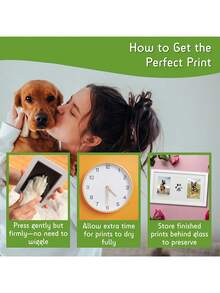 Pet Paw Print Set, Includes 1 Ink Pad And 2 Print Cards, Halloween, Thanksgiving And Christmas Gift, Record Pet Growth, Cherish Lifelong Memories - Multicolor - View 7