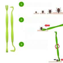Green Tick Removal Tool Set In Metal Box, Dog Tick Removal Tool - Easy-Grip V-Shaped Head, No Residue, Portable And Durable, Suitable For Home Or Travel Use, Tick Remover Easy To Grip | Easy To Use | Can Be Used At Home Or On The Go, Comes With Metal Box For Easy Storage - View 10