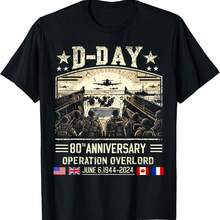 Operation Overlord 1944 D-Day 2024 80Th Anniversary T-Shirt - Black - View 11