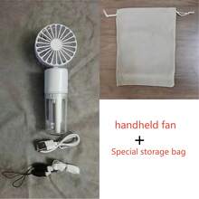 Mini Handheld Mist Fan, Portable Electric Fan, 2-Speed Adjustable, Desktop Fan Suitable For Summer, Humidifying & Cooling, Indoor/Outdoor Camping, Student Rechargeable Fan, 800mAh Long-Lasting Battery - A - View 18