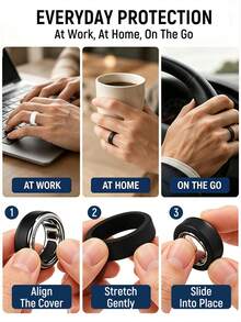 10pcs Silicone Anti-Scratch Soft Ring Protective Covers, Lightweight Daily & Fitness Protection, Scratch-Resistant, Soft Silicone Material, Suitable For Sports Wear - Multiple Styles - View 10