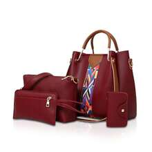 Women,Handbags,Shoulder - Red - View 8