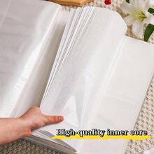6 Inch Photo Album 600 Pockets Large Capacity Linen Material Suitable For Wedding, Graduation And Family Photos - 1PC - View 6