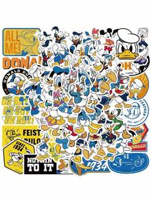 Disney 50入迪士尼官方授權米奇與好友防水卡通貼紙，適用水壺、筆電、電腦、手機、汽車、安全帽、車貼，趣味情人節禮物 - DSN-005 - 查看 4