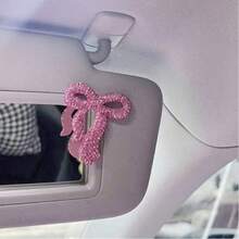 New Release Ceramic Clay Rhinestone Bow Car Interior Sticker Decor DIY Goddess Ins Perfect Gift - Multicolor - View 13