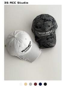 Topi Baseball Hip Hop Wanita Lembut dengan Motif Kamuflase Lusuh, Topi Baseball Gaya Jalanan Retro Amerika, Topi Pelindung Matahari Musim Panas yang Keren dan Serbaguna - WPSO Atap Rusak - View 2