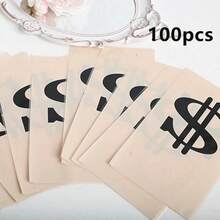 50pcs Money Bag Pattern Gift Bags, Suitable For Parties, Gift Giving - A - View 12