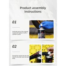 1/2PCS Motorcycle Chain Oiler Spray Lube Oiler Tool Mess-Free Chain Wax Chain Cleaner Attachment Chain Oil Applicator - A - View 9