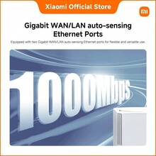 Xiaomi 2-Pack Mesh System AC1200 WiFi Router – Dual Band 1200Mbps Wireless Mesh Network Kit With Gigabit Ports, WPA3 Encryption, MiWiFi ROM, App Control, Whole Home Coverage, 2.4GHz & 5GHz Bands, UK Version - White - View 7