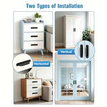 2pcs Aluminum Alloy Barn Door Handles, Heavy Duty Sliding Door Pulls With Backplate, Modern Style Door Handles For Wardrobe, Kitchen Cabinets, Bathroom Doors And Furniture - Multicolor - View 6