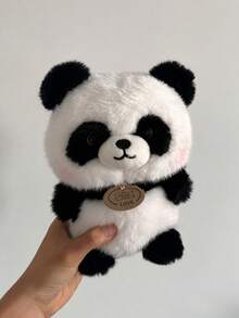 8.66inch Panda Plush Doll-Soft And Fluffy .Silicone Doll Full Silicone Body Plush Anime Figure Stuffed Animal Teddy Bear Plushies Office Desk Room Decor Halloween Squishy Squishies Bag - Multicolor - View 8