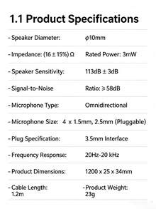 HP Wired Earphones, With 3.5mm And Type-C Plugs, In-Ear Earphones With Built-In Microphone And Inline Control, One-Click Mute And Brightness Control Buttons, Suitable For Computers, Laptops And Mobile Devices - View 12