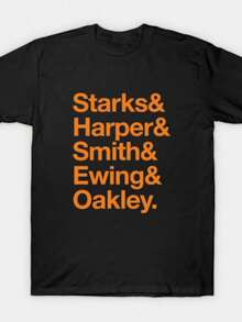 94 Knicks - Formación de Inicio - New York Knicks - Camiseta TeePublic-1 (2) - Negro - Ver 1