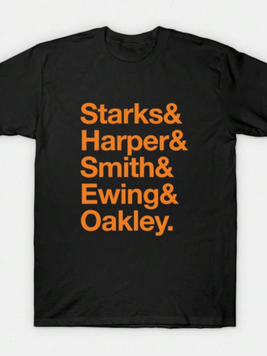 94 Knicks - Formación de Inicio - New York Knicks - Camiseta TeePublic-1 (2) - Negro - Ver 1