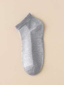 3 Pairs Kids Invisible Low-Cut Short Socks, Comfortable Solid Color Mesh Socks For Boys And Girls - Multicolor - View 5