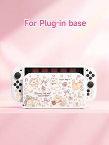 New Switch2 (2025) Game Console Accessories, 1pc Cartoon Cute Cat & Flower Pattern Protective Case, Compatible With Switch2, Switch NS/Switch OLED/Lite, Switch Game Console Accessories, Storage Bag, Switch Protective Case, Romantic Gift For Switch Players - Multicolor - View 18