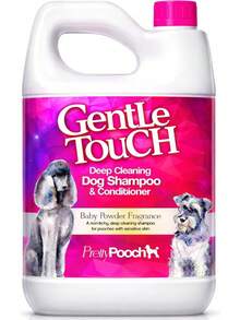 Pretty Pooch Gentle Dog Shampoo Conditioner 2L Powder Fragrance Non-Itchy Professional Deep Cleaning Sensitive Skin Dogs - Baby Powder - View 1