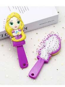 1pc Cute Shaped Air Cushion Comb For Girls Scalp Massage Brush Suitable For Both Wet And Dry Hair Anti-Static To Smooth Frizzy Hair - Multicolor - View 8
