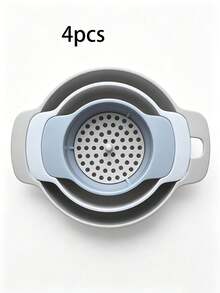 4pcs Plastic Funnel Set - Multi-Functional 4-In-1 Kitchen Funnel Kit With Strainer. Features Detachable Design And Large Pouring Opening; Perfect For Liquid Transfer And Dispensing - Essential Kitchen Tool. - View 13