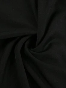 女款優雅黑色抹胸緊身長洋裝，針織面料搭配露背設計，適合派對與正式場合，夏季穿搭 - 黑色 - 查看 6