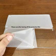 1 件多层透明亚克力阶梯形展示架，桌面亚克力多层多功能盲盒展示架，用于收藏品、香水、化妆品的储存和展示 - 無色 - 查看 4