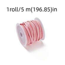 Gulungan Tali Beludru Suede 5 Meter, Benang Flocking Kulit Sintetis, Tali Pembuatan Perhiasan DIY untuk Gelang Anyaman, Kalung, Gantungan Kunci - 5 m - View 30