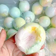 Candy-Colored Crunchy Rubber Soft Ball, Bursting Stress Relief Toy, Addictive TPR Anxiety Relief Toy, Suitable For Teenagers And Adults As Desktop Toy - Multicolor - View 10