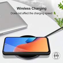 適用於 Vivo 手機殼，純色啞光黑手機殼，親膚啞光 TPU 軟殼，防指紋防汗防滑，鏡頭凸起防刮，輕量全包覆日常防撞極簡手機保護殼 - 黑色 - 查看 12