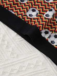 Young Boy 4pcs/Pack Boxer Briefs Football Print - Multicolor - View 8