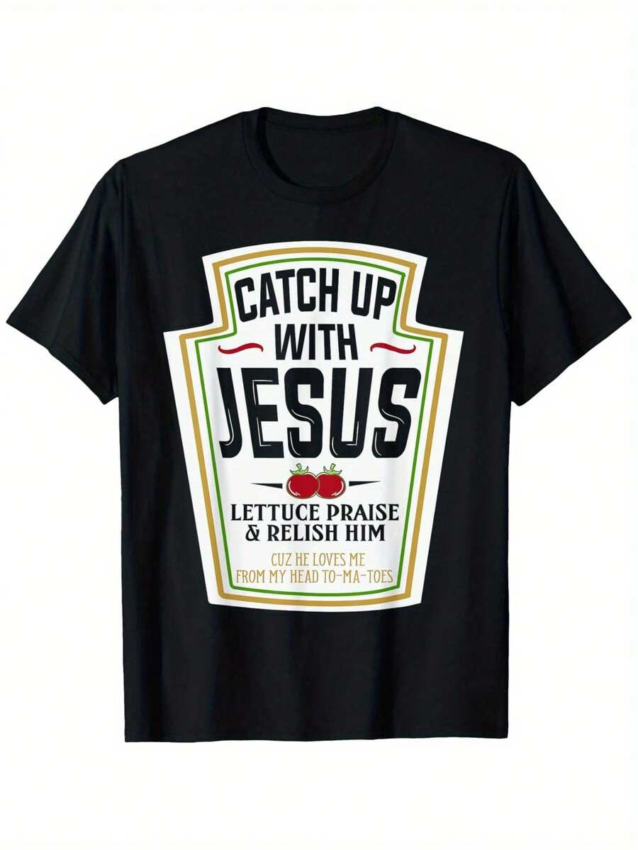 Camiseta Cristiana Divertida - Síguelo, Alábalo y Disfruta de Su Diseño, Camiseta Casual de Manga Corta y Cuello Redondo en , Regalo Lavable a Máquina para Hombres y Mujeres, Top Divertido p