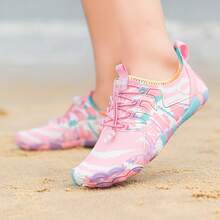 Women's Camouflage Water Shoes, Lightweight Non-Slip Water Socks, Barefoot Shoes, Summer Beach & Stream Shoes, Quick-Dry Swimming Shoes, Durable Water Shoes, Suitable For Beach Vacation, Camping, Party, Swimming, Fishing, Outdoor Hiking, Cross-Country Sports, Indoor Aerobics, Squats, Cross-Training, Yoga, Gym, Bowling - Baby Pink - View 5