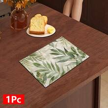 1pc Home Decor Plant Pattern Printed Absorbent Mat, Dish Drying Mat, Espresso Machine Countertop Absorbent Mat, Drainage Mat, Soft Faucet Absorbent Mat, Sink Cup Mat, Kitchen Supplies, Bathroom Supplies - Multicolor - View 14