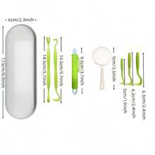 Green Tick Removal Tool Set In Metal Box, Dog Tick Removal Tool - Easy-Grip V-Shaped Head, No Residue, Portable And Durable, Suitable For Home Or Travel Use, Tick Remover Easy To Grip | Easy To Use | Can Be Used At Home Or On The Go, Comes With Metal Box For Easy Storage - View 8
