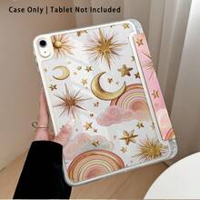粉色雲朵、月亮、星星、行星圖案，1件平板電腦保護殼附支架，相容於 Honor 8/9/10/X8/X8A/X9/X8Pro/X9Pro、MatePad Se 11 吋/MatePad 11 吋/11.5 吋、MatePad Pro、Apple 10代/11代 2025 (A16) - 款式31 - 查看 4
