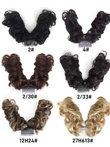 One-Piece Bun Wig, With Comb And Clip, Bun Hair Extension, Suitable For Women's Fashion Hair Clips And Vacation Looks. - Multicolor - View 4