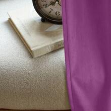 Plain Velvet Curtain With 8 Buttons (1 Piece), Soft And High Quality Fabric, Enhances The Style Of Your Home, Perfect To Complement Any Modern Decor Style. - Hot Pink - View 7