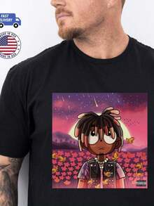 Camiseta Gráfica Ju Ice WRLD Legends Never Die, Mercancía para Fans - Negro 5 - Ver 1