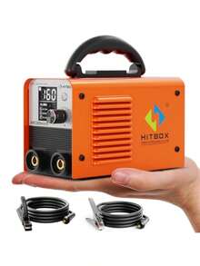 HITBOX Soldador de varilla 160A máquina soldadora Lift TIG MMA ARC 2 en 1 mini máquina soldadora portátil de 110V con Arc Force Hot Start Anti-Stick pantalla digital LCD y soldador inversor IGBT - como en la imagen - Ver 4