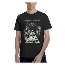 Camiseta% algodón con estampado de San Valentín, camiseta de hombre Canserberos, camisetas de novedad, camiseta gráfica impresa, camiseta de moda de algodón de manga corta, negra,% algodón, - Negro - Ver 1