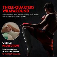 FIVING 1 Pair Knitted Muay Thai/MMA Leg Guards, Adult Unisex Leg & Foot Protection For Training & Competition - Multicolor - View 8