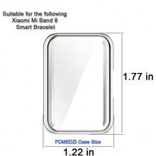 Screen Protector Accessory Compatible For Samsung Galaxy Fit3, Smart Bracelet Soft TPU Slim Full Coverage Protective Case Cover (Pack Of 3) - Black/Transparent/Silver - View 4