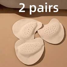 1-5 Pairs Leather High Heel Front Sole Pads, Soft Shock-Absorbing Sweat-Absorbing Non-Slip, Suitable For Summer Sandals, Self-Adhesive Invisible Front Sole Pads - View 14