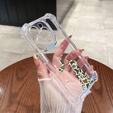 Funda para teléfono - Una funda transparente con un diseño de un cachorro camuflado mirando una luna creciente, diseñada con cuatro bolsas de aire en las esquinas para evitar caídas, compatible con los modelos de  11 a 17, Redmi, PIXEL, , , OPPO, VIVO, , , HONOR. - Multicolor - Ver 6