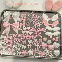 Colorful Accessories Set Series: Lace Trim Card Holder Decoration DIY Support Bag Handmade Accessories Materials, Push-Live/Push-Live Peripheral, Otaku Life, Cute Cat And Rabbit Shapes, New Semester Stationery, Student Supplies - A - View 10