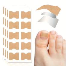 50pcs Toe Nail Anti-Friction Stickers, Breathable Nail Stickers - Nail Cover Stickers, Easy To Apply, No Glue Needed, Foot And Hand Care - A - View 5